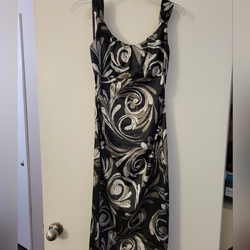 Satin pencil dress